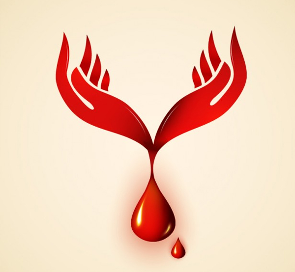 Free Blood Donation Logo