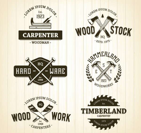 Free Wood Logo Template