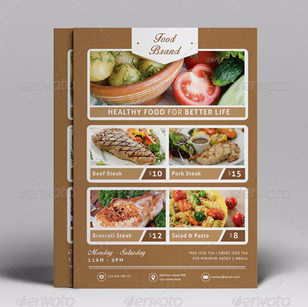 Healthy Food Flyer Template