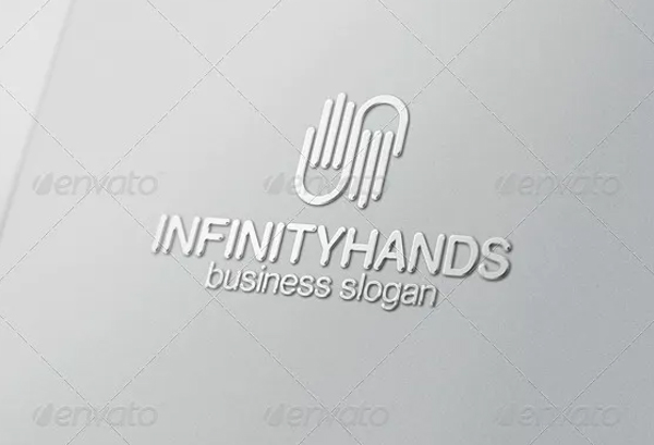 Infinity Hands Logo Design