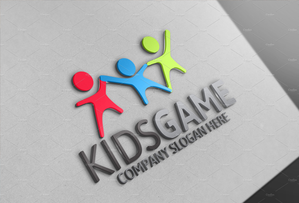 Kids Game Logo Template