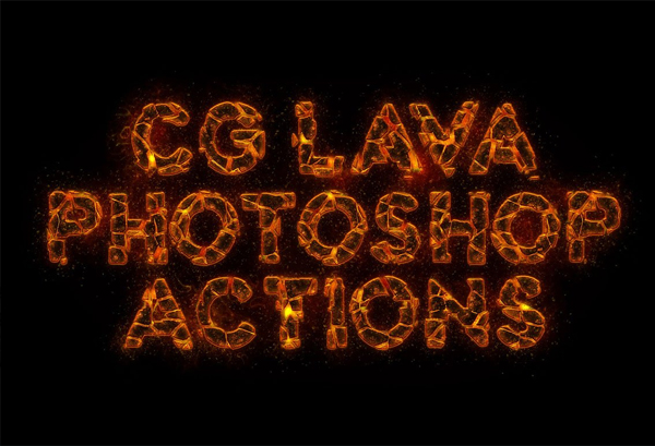 Lava Generator Photoshop Actions