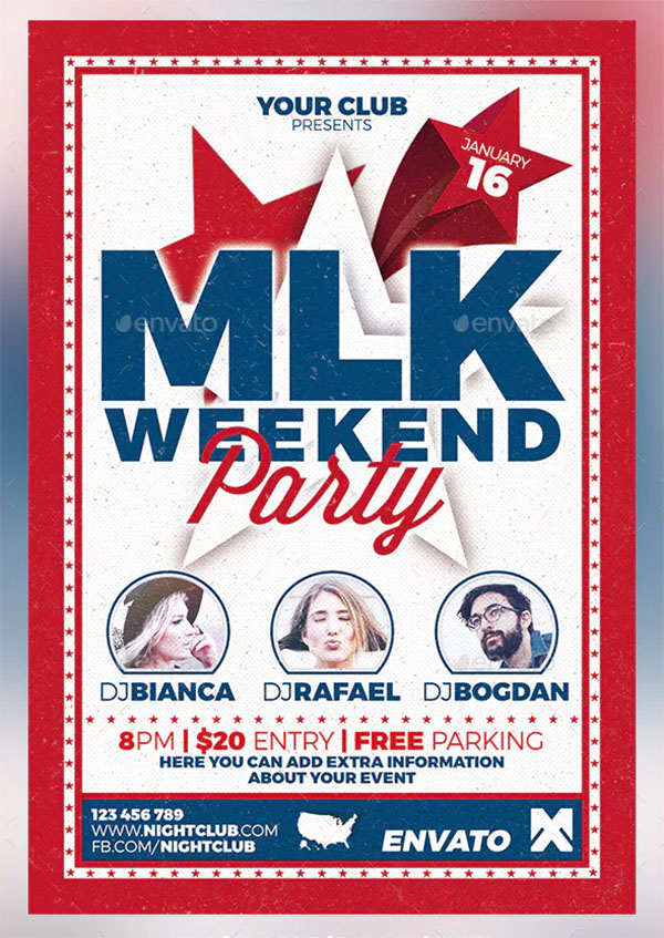 MLK Weekend Party Flyer Design