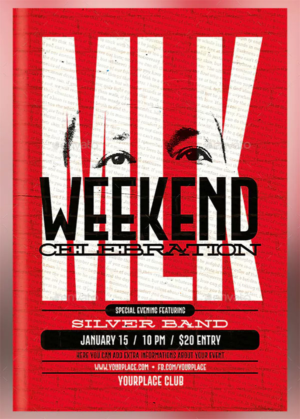MLK Weekend Party Flyer & Poster