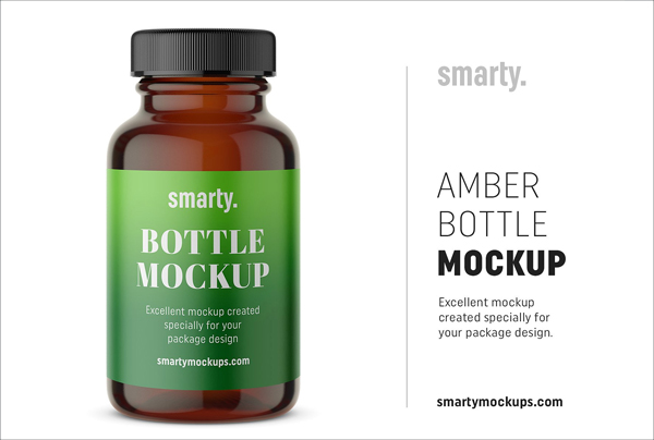 Pharmacy Amber Jar Mockup