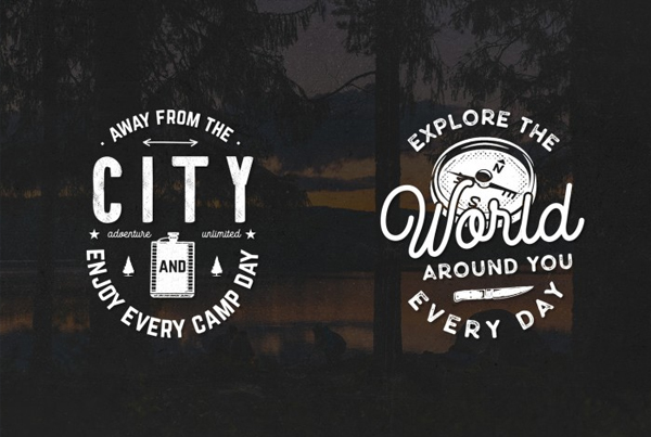 Printable Vintage Outdoor Adventure Logos