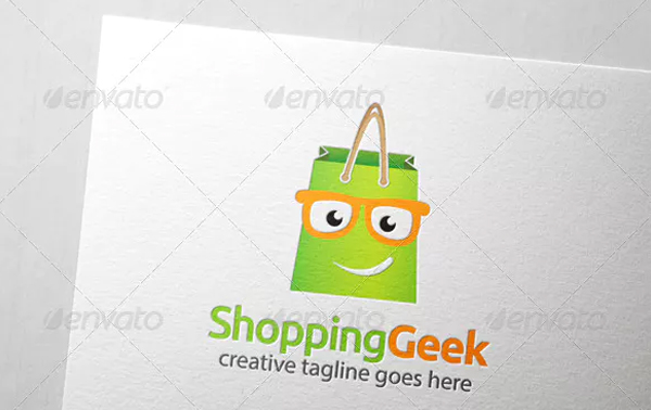 Shopping Geek Logo Template
