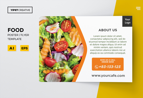 Simple Food Flyer Template