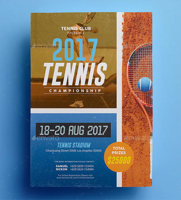 Tennis Championship Flyer Design