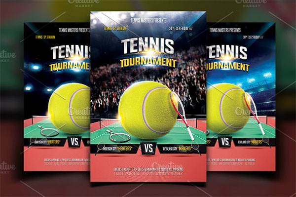 Tournament Tennis Flyer Template