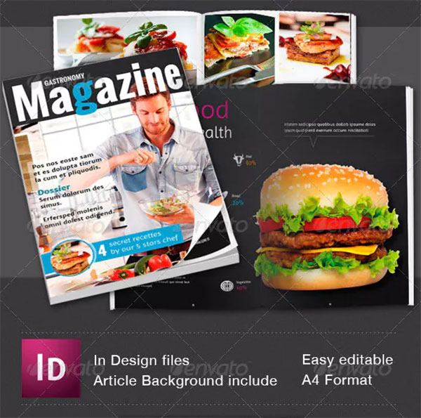 Universal Food Theme Magazine Template