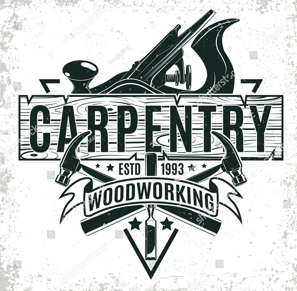 Vintage Woodworking Logo Design