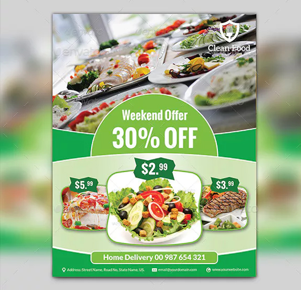 Weekend Food Flyer Template