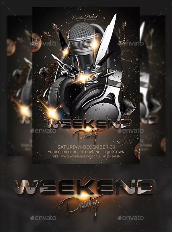 Weekend Party Flyer Template