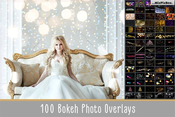 100 Bokeh Photo Overlays
