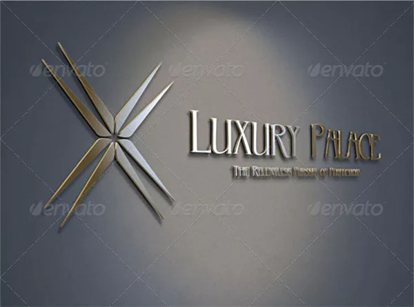 3D Luxury Hotels Logo Template