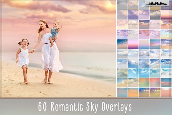 60 Romantic Sky Overlays