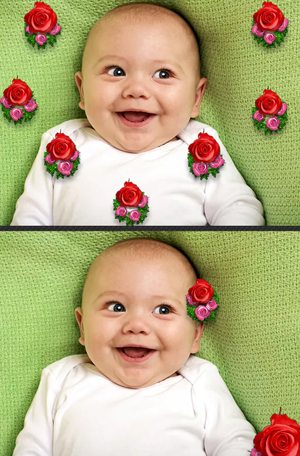 Baby Rose Flowers Brush Effect Photoshop Action