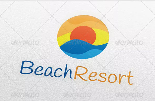Beach Hotel - Logo Template