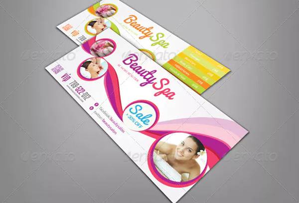 Beauty Spa & Wellness Rack Card Template
