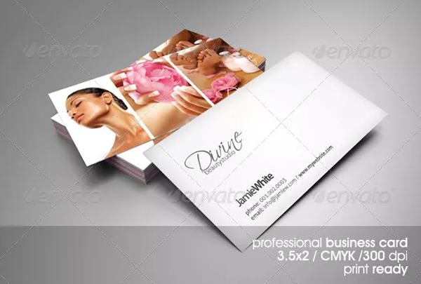 Beauty Studio Business Card Template