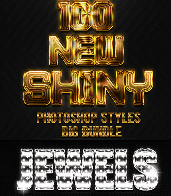 Best New Shiny Photoshop Styles Bundle