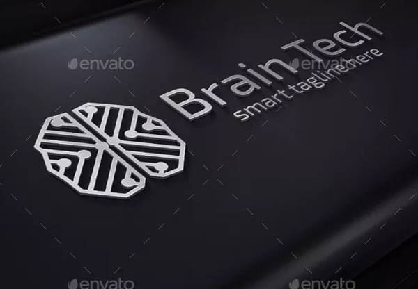 Brain Tech Genius Logo Template