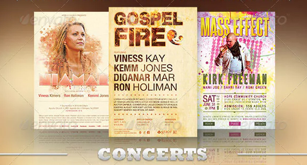 Church Concert Flyer Template Bundle
