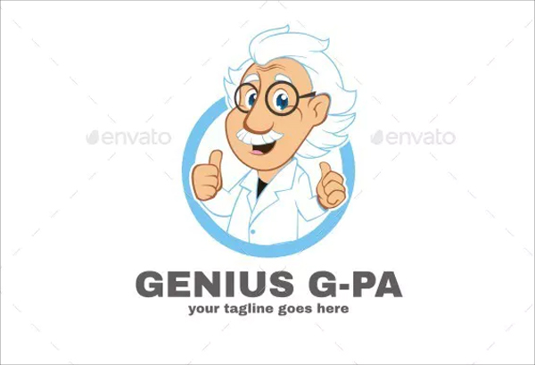 Clean Modern Genius Logo Design