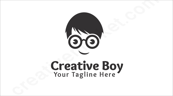 Creative Boy Logo Template