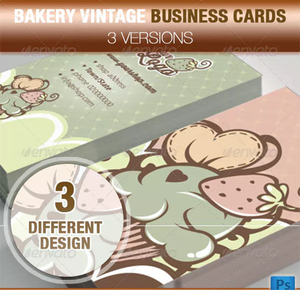 Cupcake and Cake Design Business Card Templates
