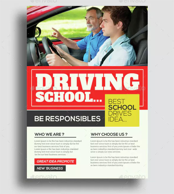 44+ Driving School Flyer Templates Free PSD Vector EPS Ai Downloads