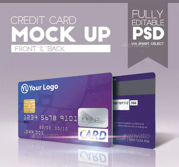 Editable Credit Card Mockup