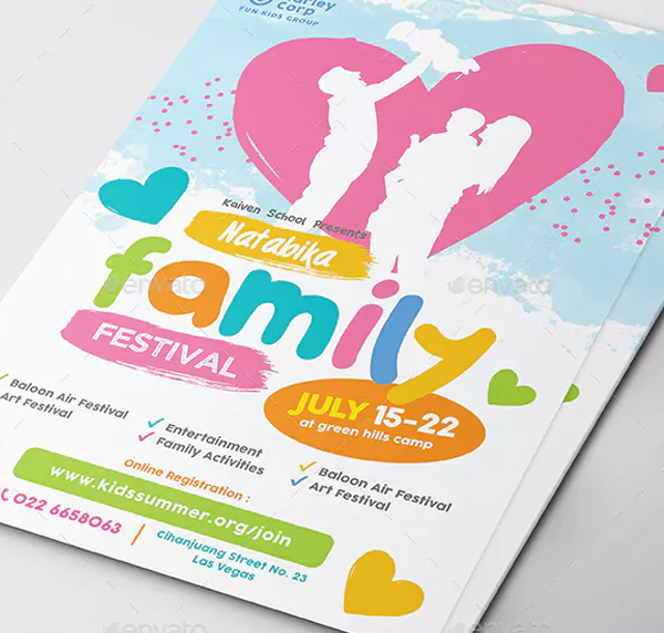 Family Festival Flyer Template