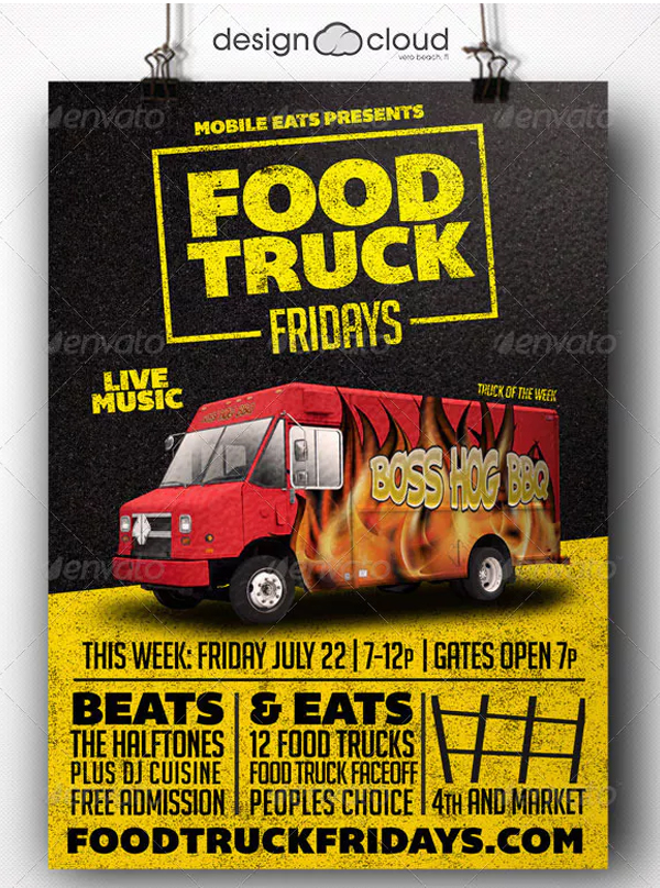 Food Truck Fridays Flyer Template