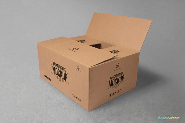 Download Free 18 Free Cardboard Box Mockup Psd Templates I Templateupdates PSD Mockup Template