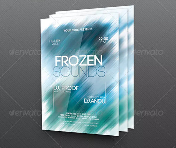 Frozen Sounds Flyer Template