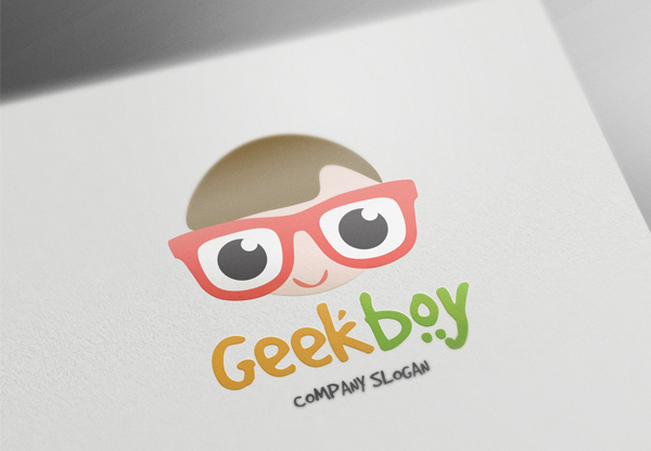 Geek Boy Logo Design