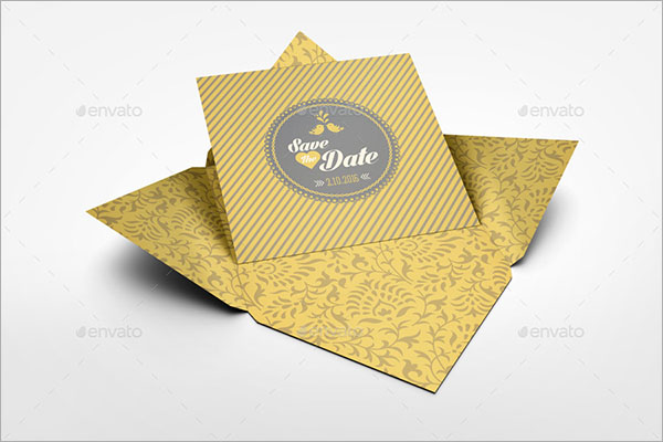 Invitation and Greeting PSD Card Mockup