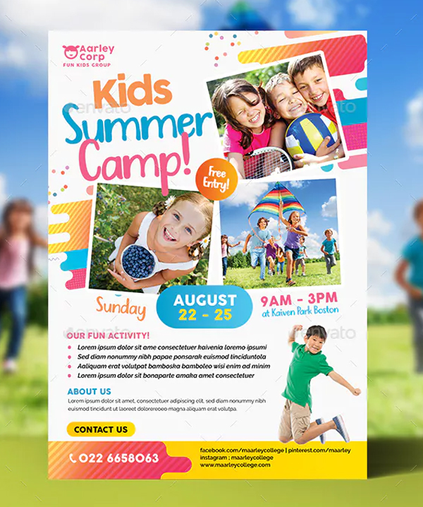 Kids Summer Fest Flyer Template