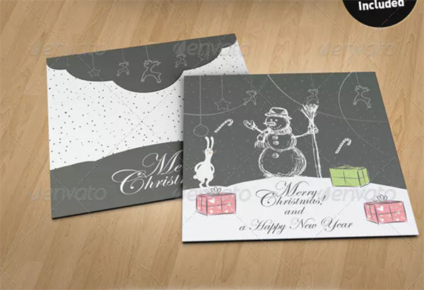 PSD Invitation and Greeting Card Mockup