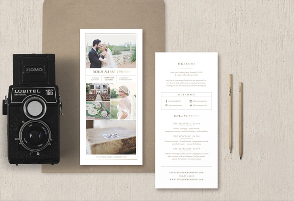 Rack Card Template for Photographers