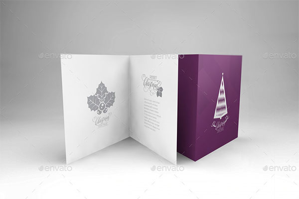 Realistic Greeting Card Mockup