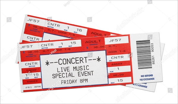 Red Concert Performance Tickets