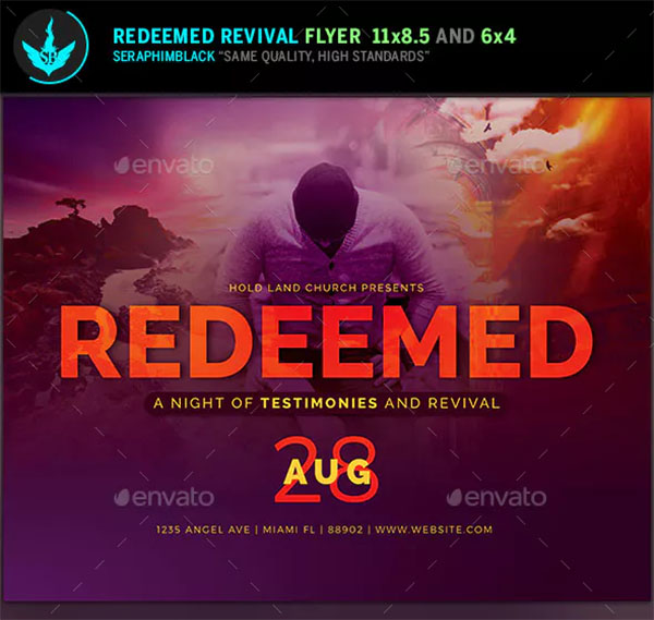 Redeemed Revival Church Flyer Template