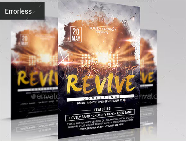 Revive Conference Church PSD Flyer