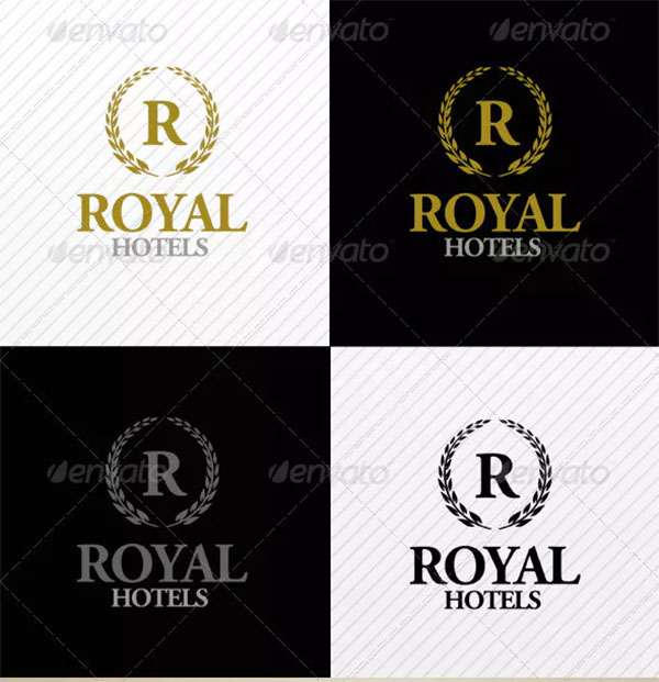 Royal Hotels Logo Template