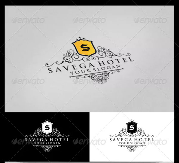 Savega Hotel Logo Template