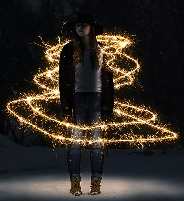Sparkler Shimmer Photoshop Action