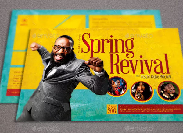 Spring Revival Church Flyer Template
